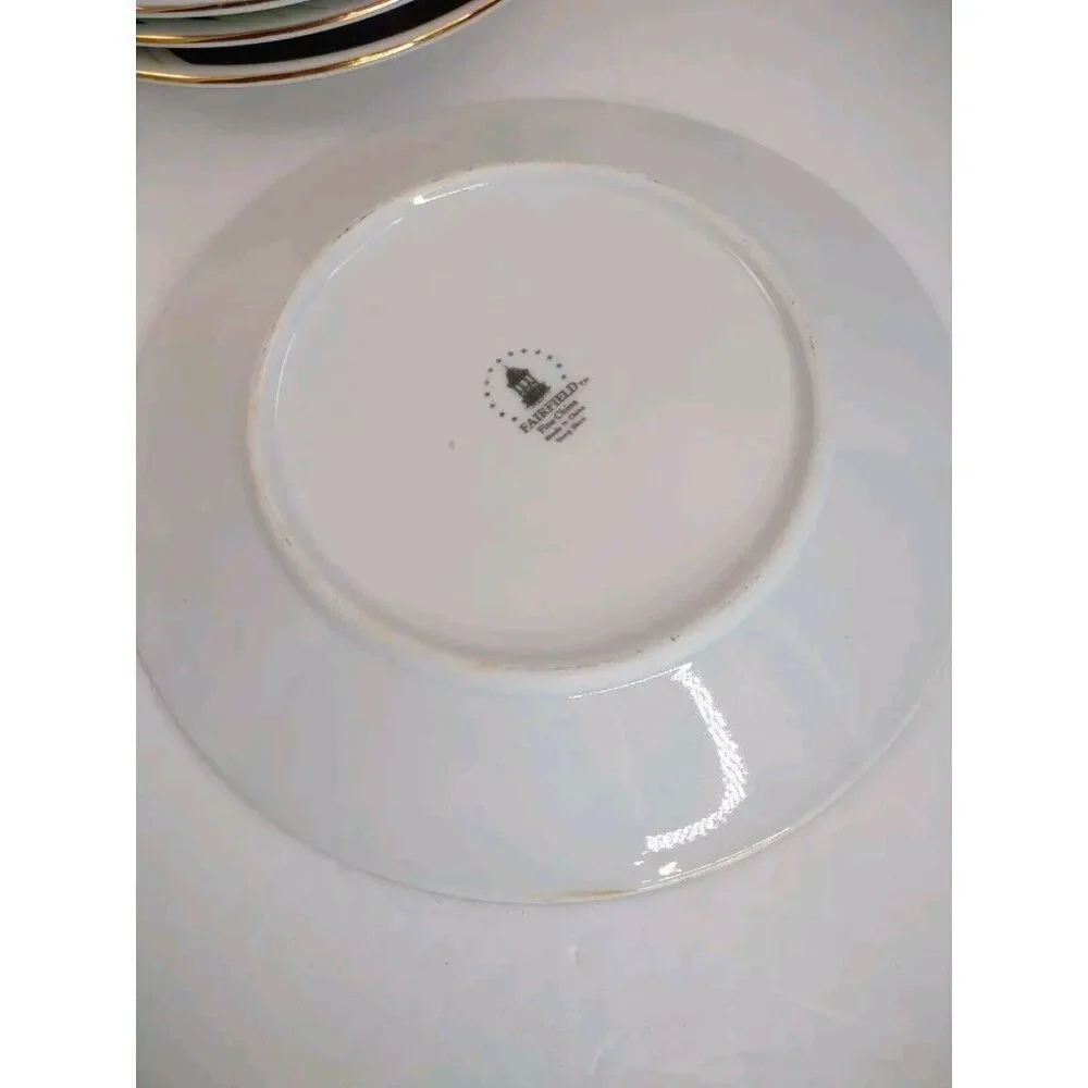 Set of 4 Fairfield Vanessa Fine China 7-3/8